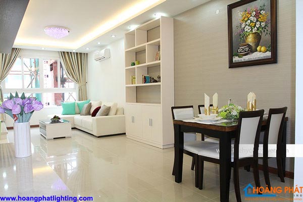 Đèn led Philips hắt trần trang trí phòng khách
