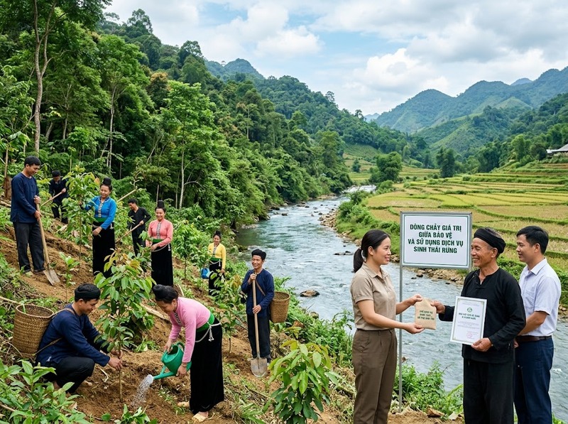 Chi trả dịch vụ môi trường tạo động lực bảo tồn thông qua người hưởng lợi thế nào?