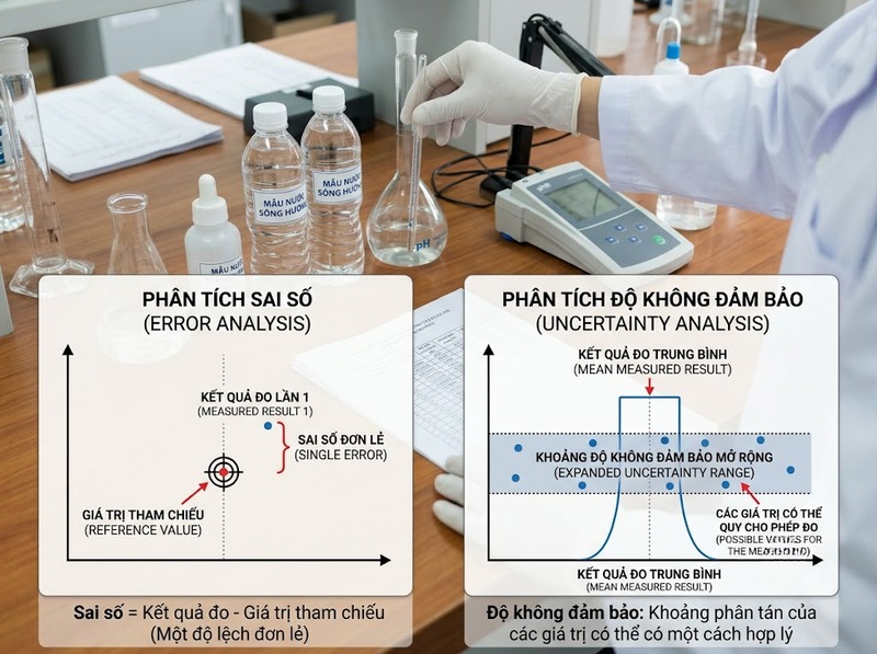 Độ không đảm bảo đo môi trường cho biết mức nghi ngờ gắn với kết quả