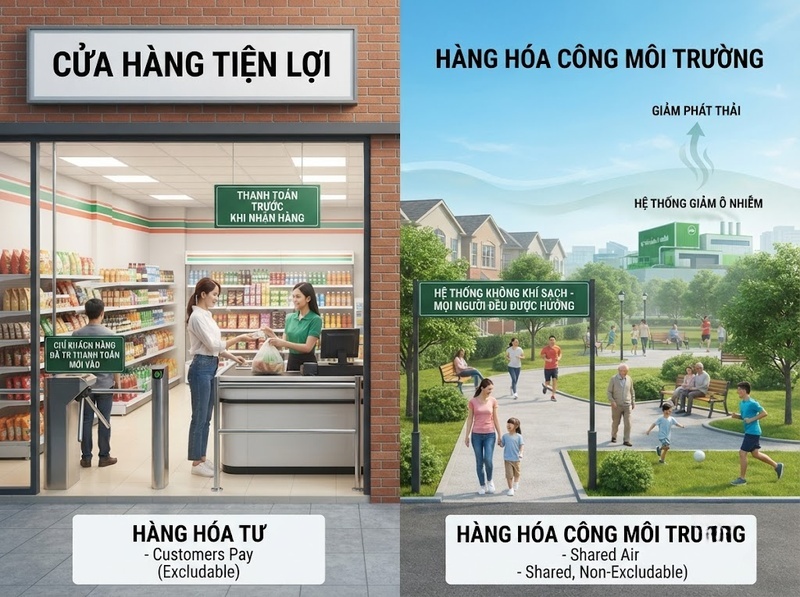 Hàng hóa công và thất bại thị trường môi trường qua tính không loại trừ