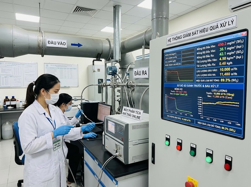 Hiệu quả kiểm soát ô nhiễm được đánh giá qua mức giảm phát thải và độ ổn định