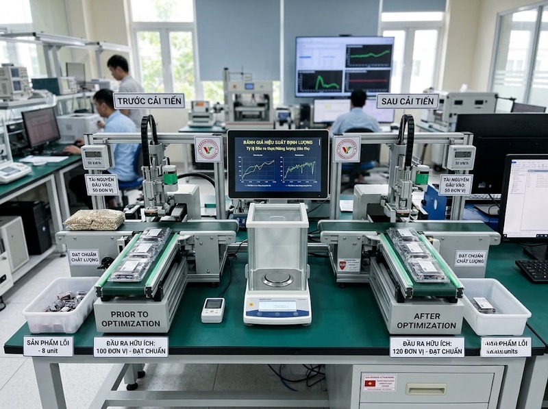 Hiệu quả tài nguyên trong công nghệ phản ánh đầu ra tạo được từ lượng tài nguyên dùng