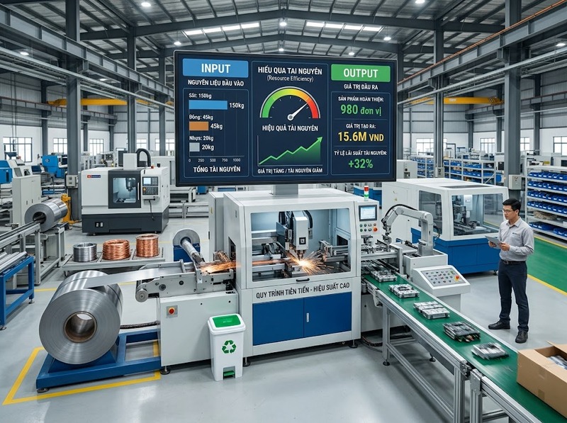 Năng suất tài nguyên cho biết nền kinh tế tạo bao nhiêu giá trị từ nguồn lực