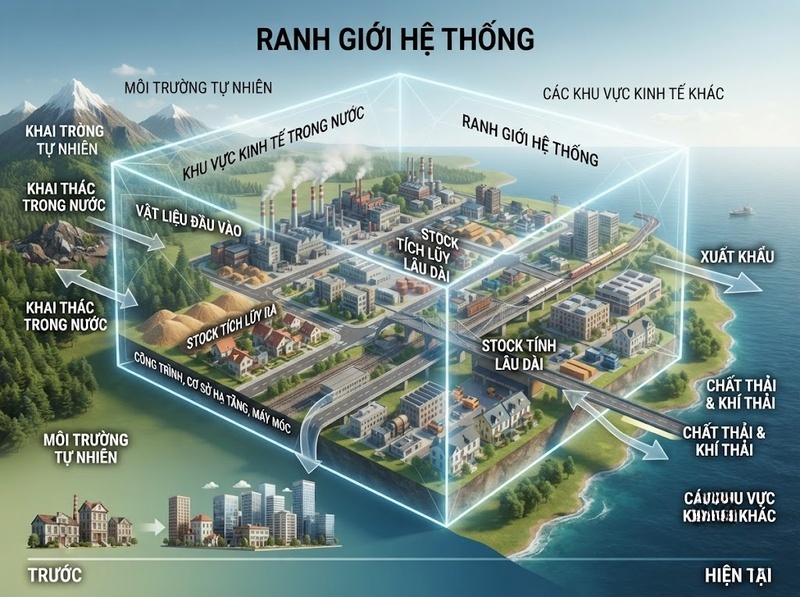 Cách phân tích hệ thống kinh tế môi trường từ dòng tài nguyên đến tác động