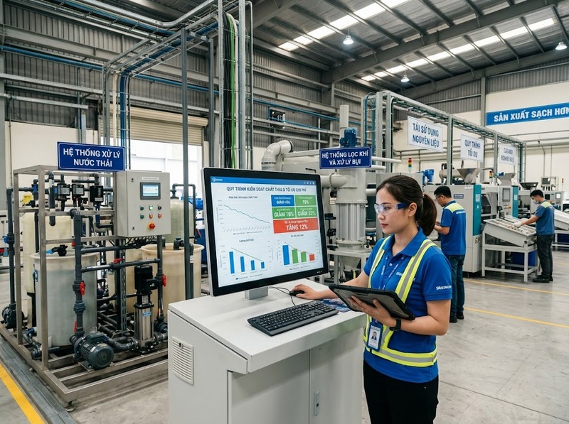 Phí xả thải hoạt động bằng cách gắn chi phí với lượng chất thải phát sinh