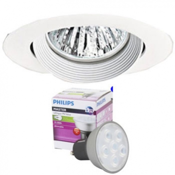 Bộ đèn led chiếu điểm GU10 4.3W chóa âm trần QBS024 Philips - Sức khỏe & Môi trường