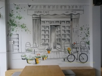 Vẽ tranh tường cafe giá tốt - Sức khỏe & Môi trường