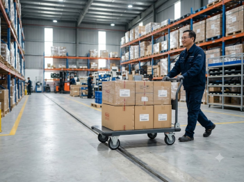 Lợi ích của bánh xe đẩy giảm rung đối với nhà xưởng và kho hàng