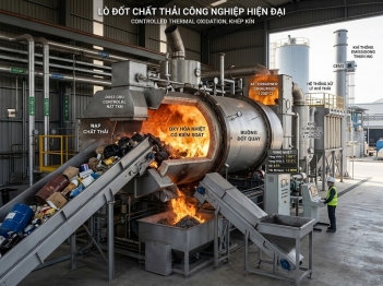 Công nghệ đốt chất thải hoạt động theo nguyên lý nào?
